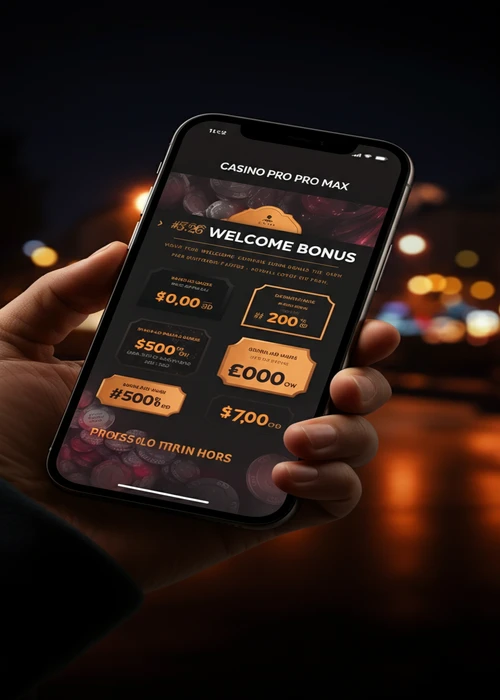 Startscherm van Mafia Casino, met de nadruk op de gulle welkomstbonus van 100% tot €500 en 200 gratis spins.
